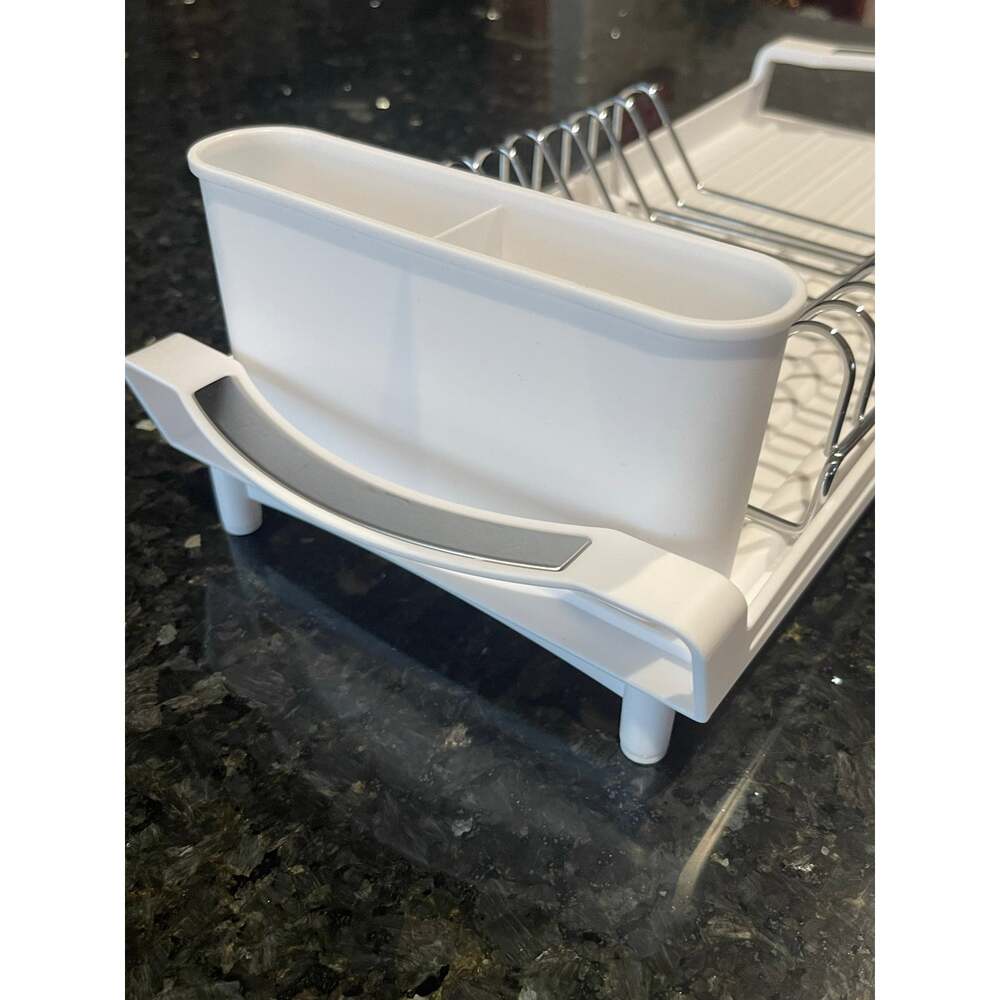 Small Expandable Dish Drying Rack White - Picture 3 of 6